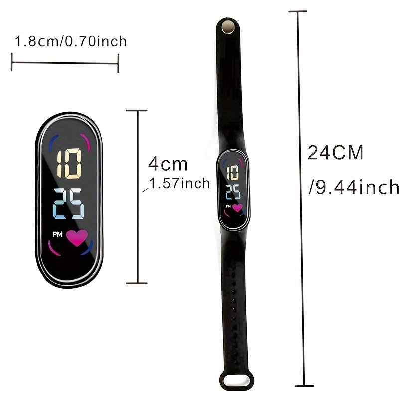 4pcs Stylish Touch LED Electronic Watch Set